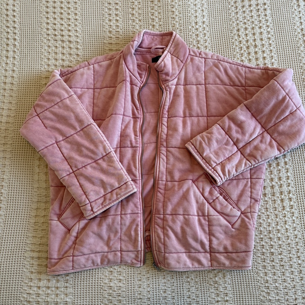 Pink Quilted Jacket